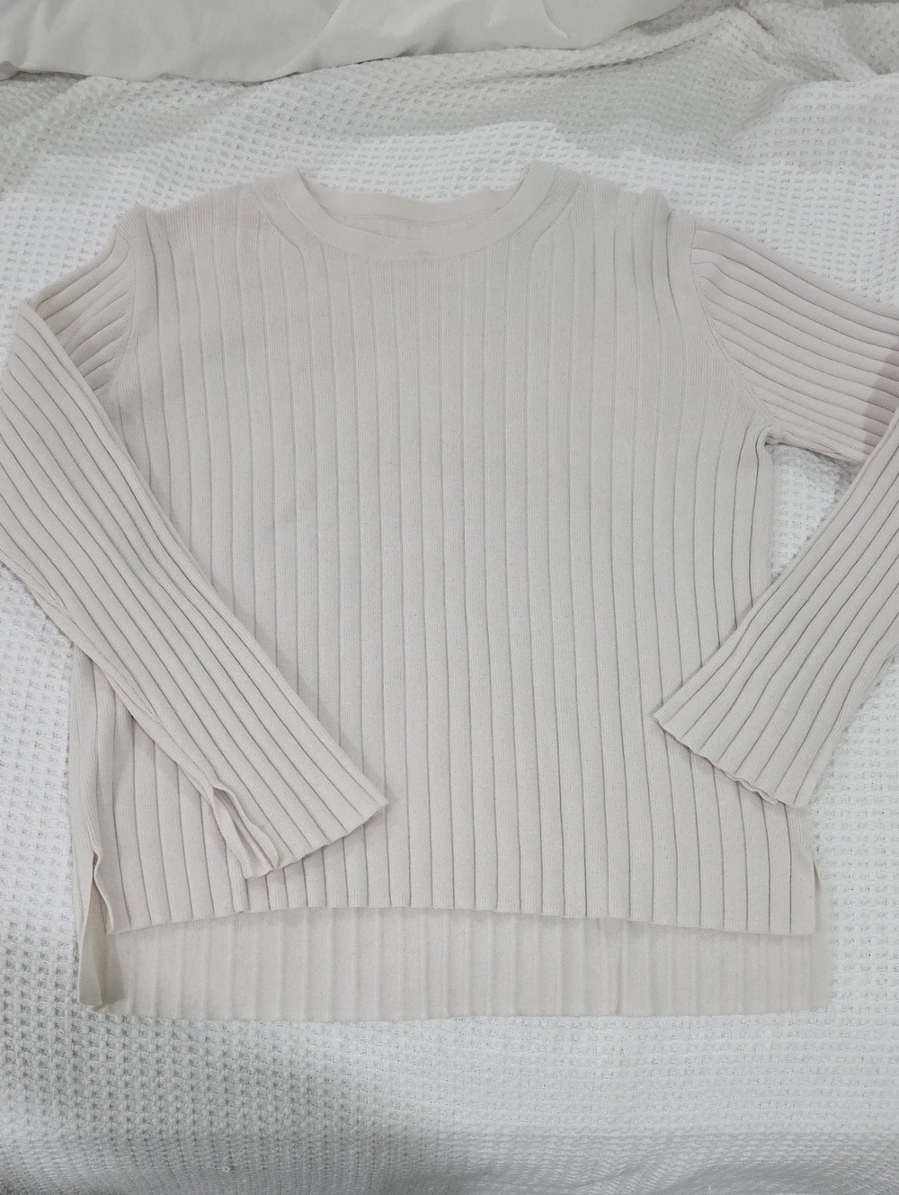 Muji Ribbed Long-Sleeve Sweater
